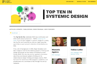 Top Ten in Systemic Design